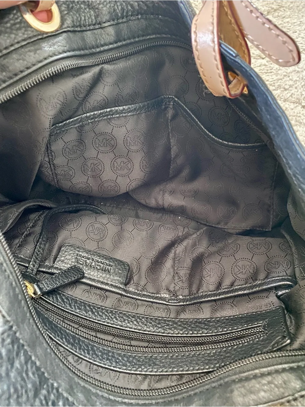 Michael Kors Black Leather Bag